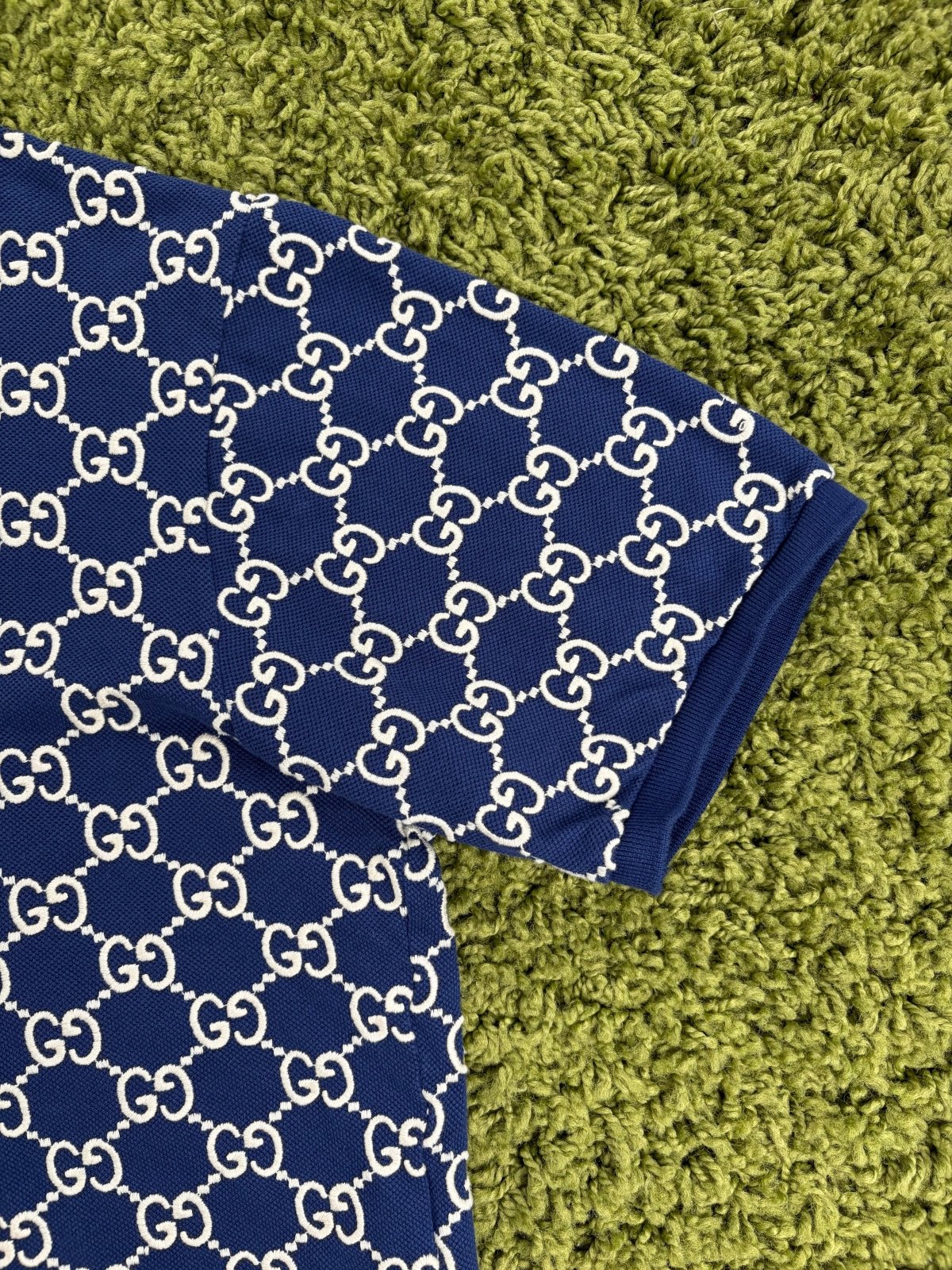 Polo Gucci Monogram GG Blu XXL - Second Hand Di Fiore