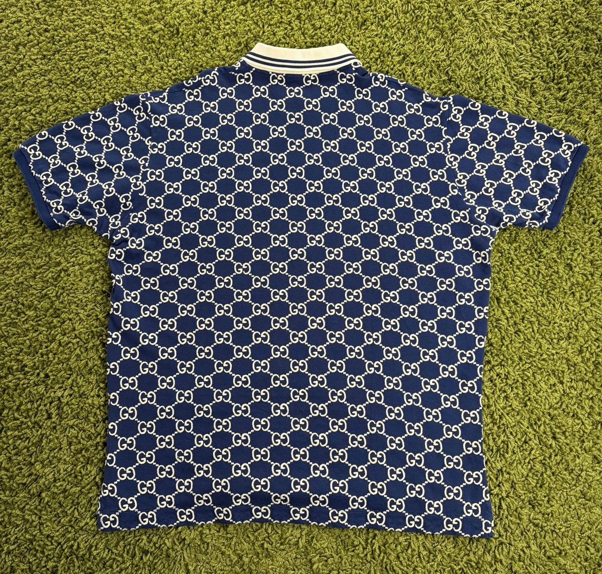 Polo Gucci Monogram GG Blu XXL - Second Hand Di Fiore