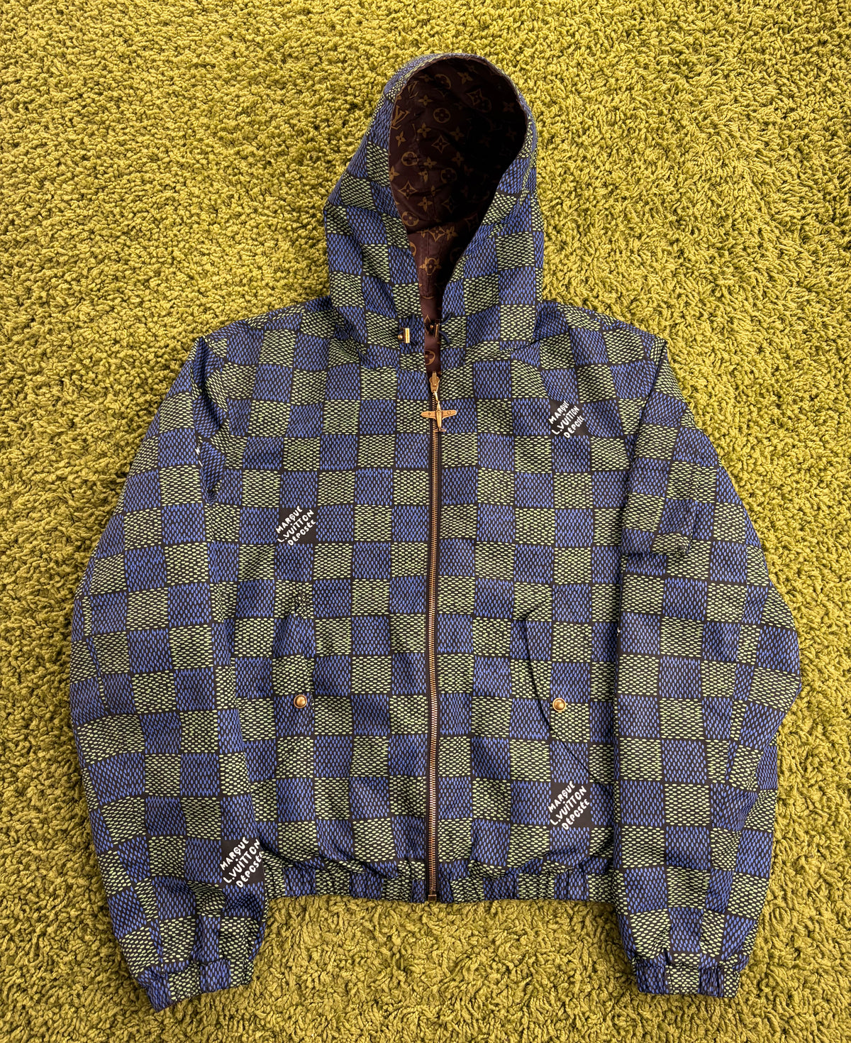 Giacca a Vento Louis Vuitton Reversibile Multicolor 48 - Second Hand Di Fiore