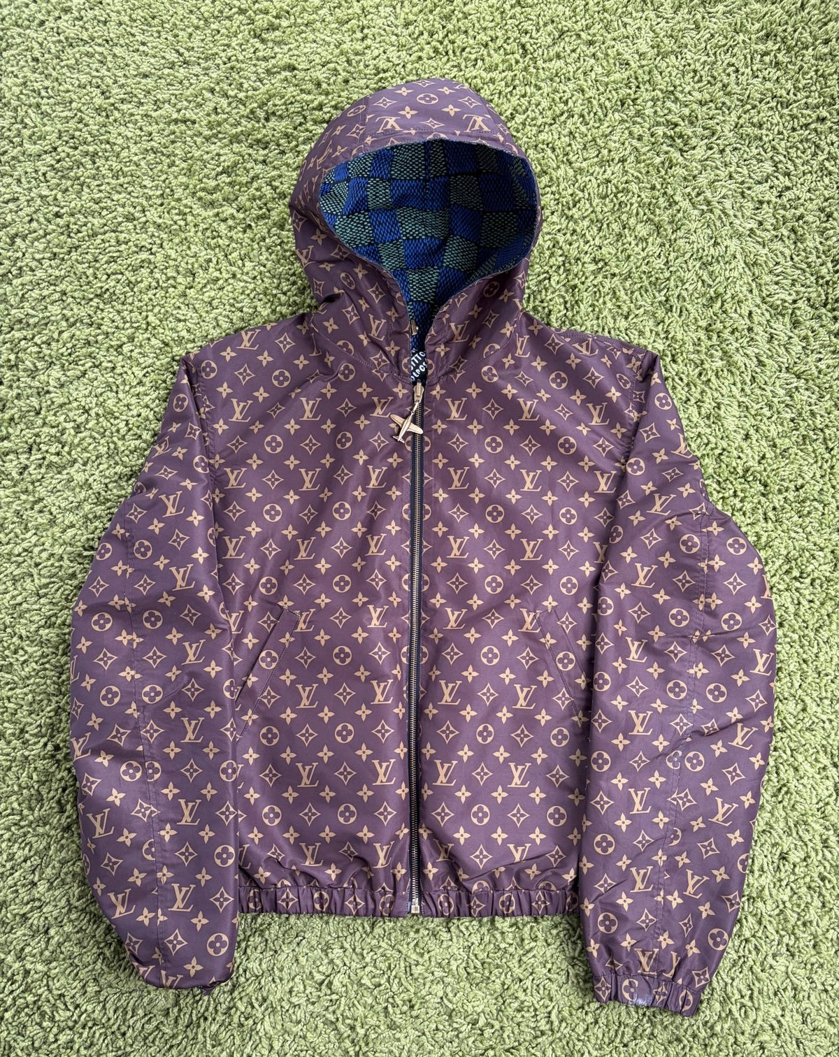 Giacca a Vento Louis Vuitton Reversibile Multicolor 48 - Second Hand Di Fiore