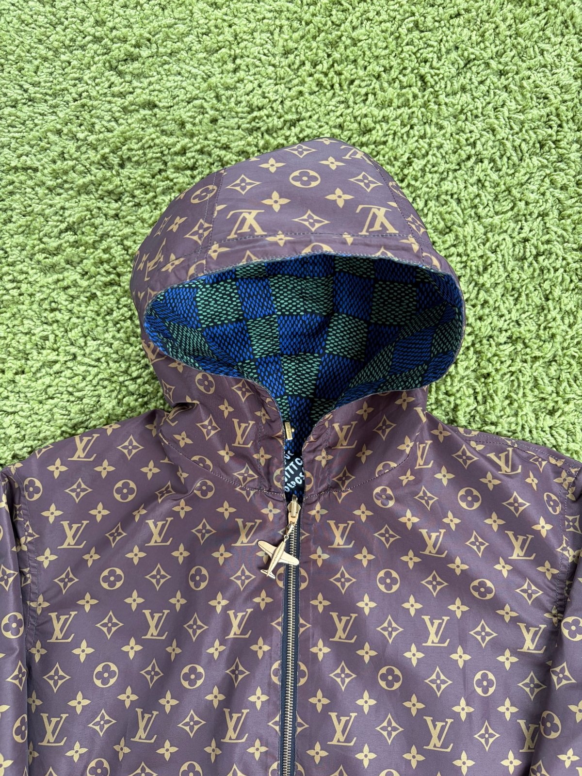 Giacca a Vento Louis Vuitton Reversibile Multicolor 48 - Second Hand Di Fiore