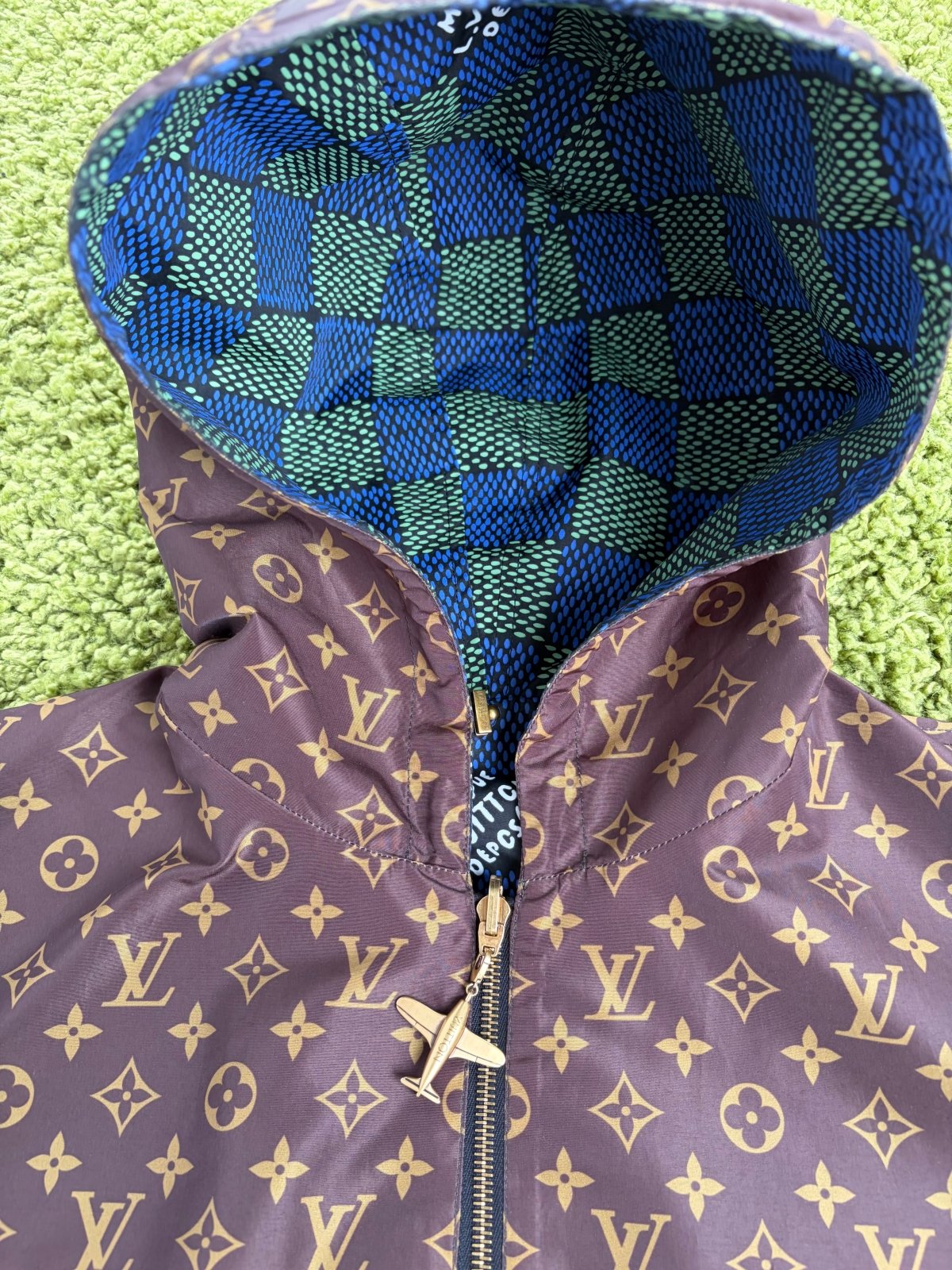 Giacca a Vento Louis Vuitton Reversibile Multicolor 48 - Second Hand Di Fiore