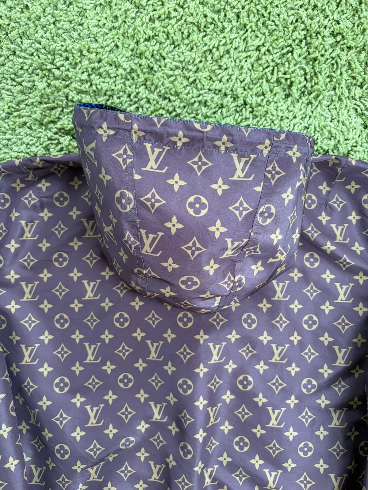 Giacca a Vento Louis Vuitton Reversibile Multicolor 48 - Second Hand Di Fiore