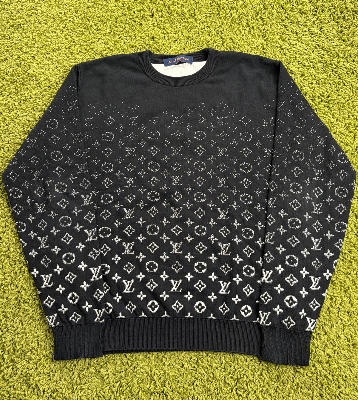 Felpa a girocollo Louis Vuitton Nera Multicolor L