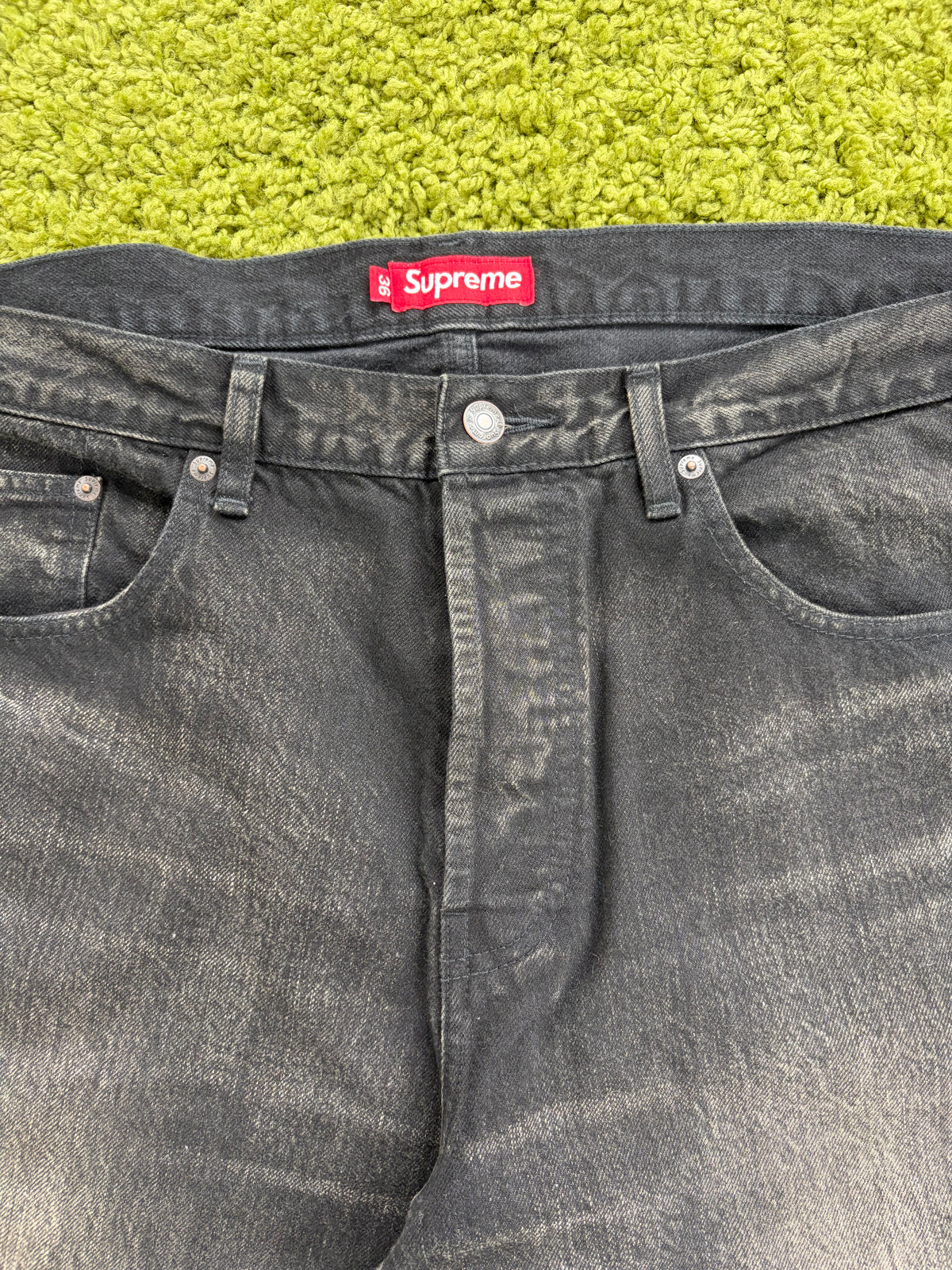 Jeans Distressed Loose Fit Supreme Nero 36
