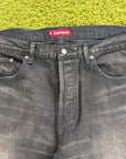 Jeans Distressed Loose Fit Supreme Nero 36