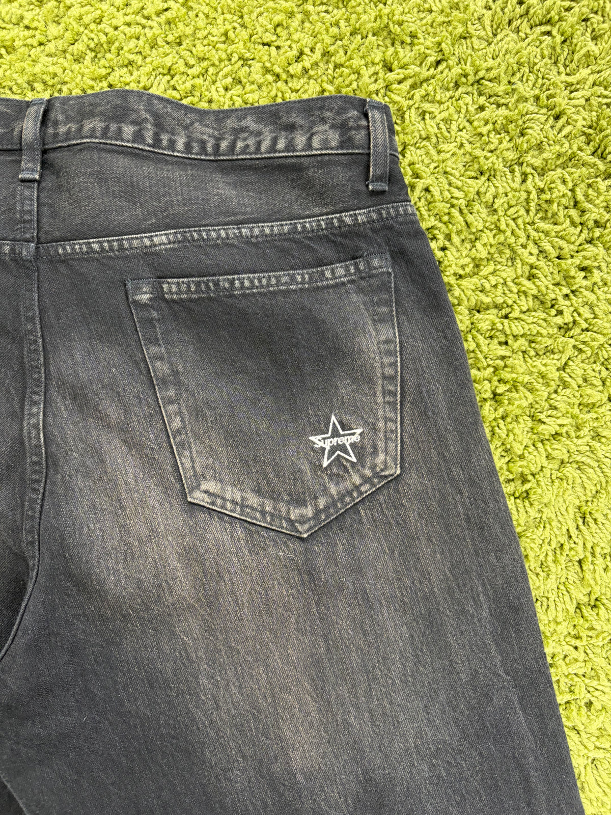 Jeans Distressed Loose Fit Supreme Nero 36