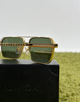 Occhiali da sole Louis Vuitton Rise Metal Oro