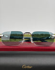 Occhiali da sole Cartier Decor C Verde Acqua