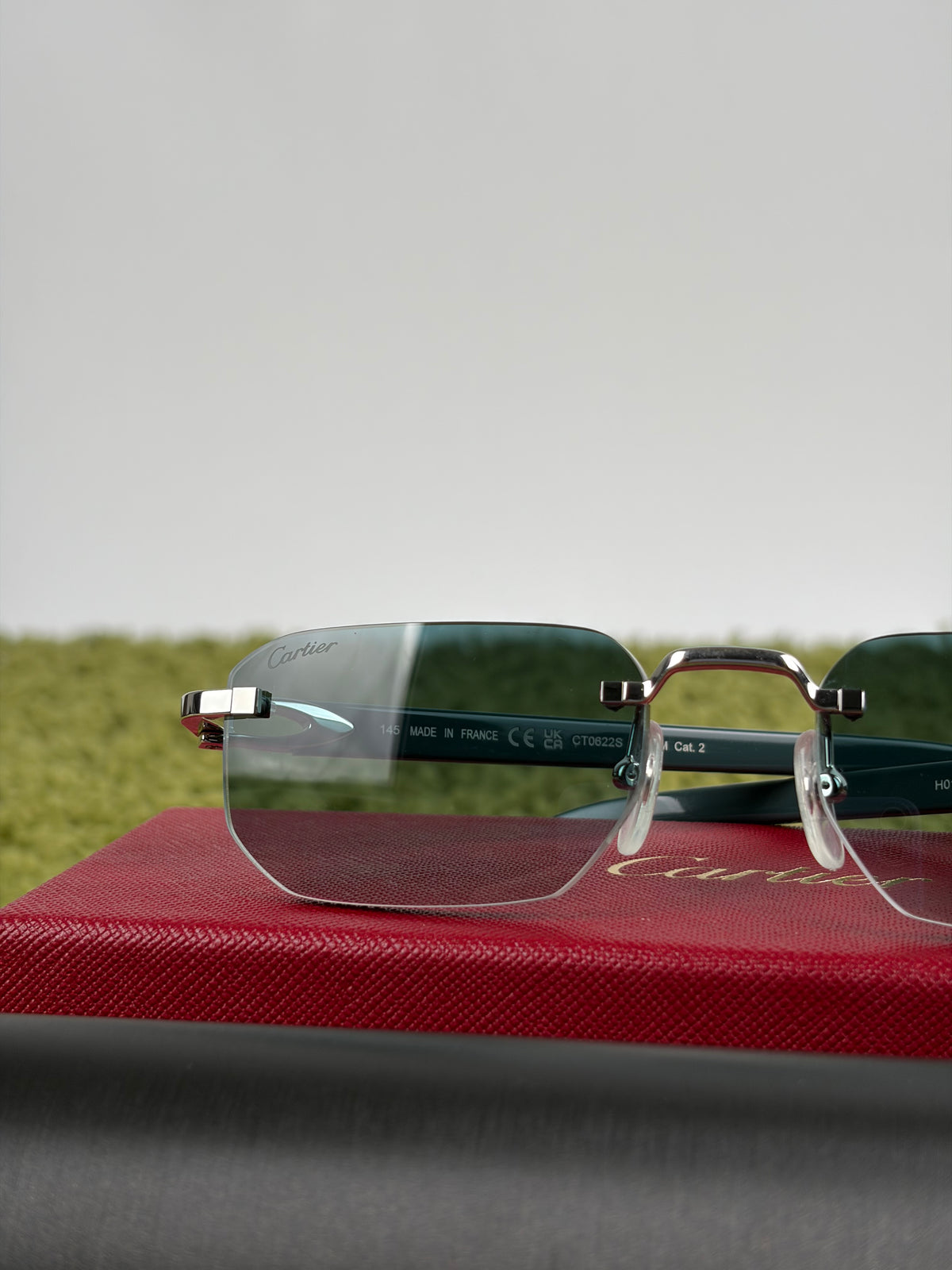 Occhiali da sole Cartier Decor C Verde Acqua - Second Hand Di Fiore
