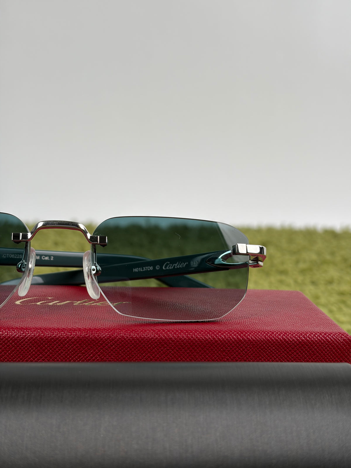 Occhiali da sole Cartier Decor C Verde Acqua