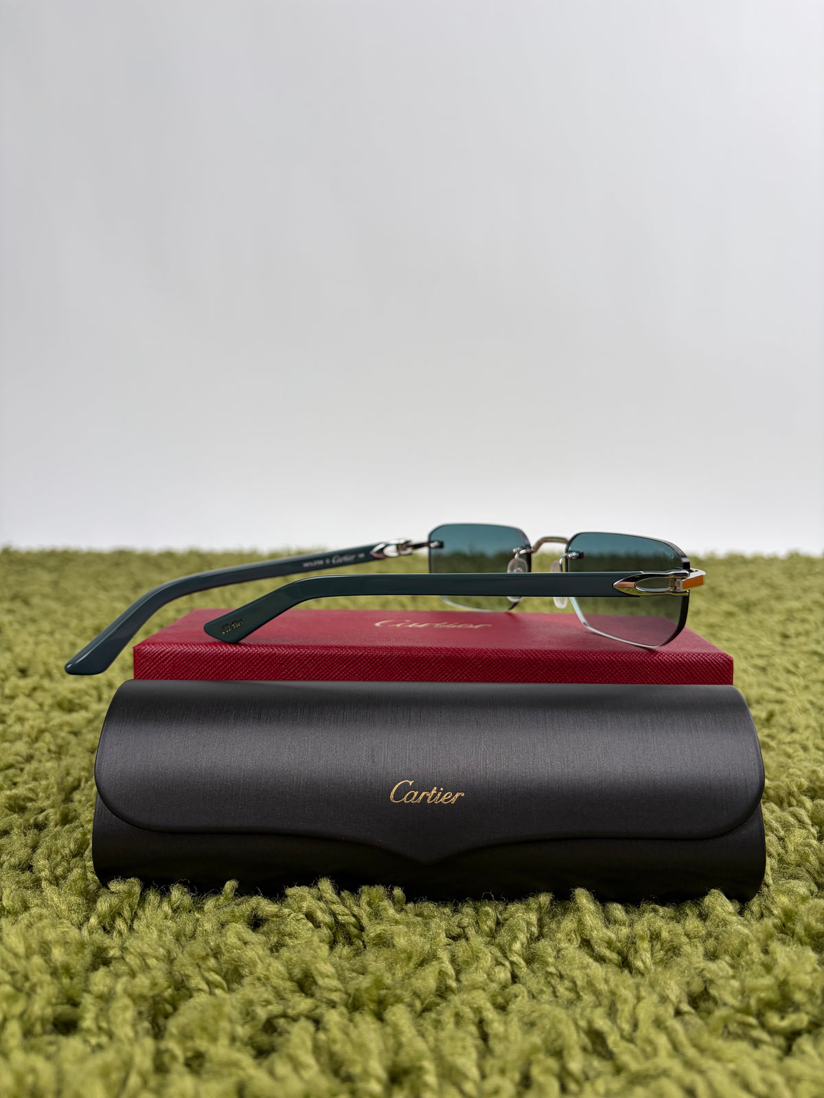 Occhiali da sole Cartier Decor C Verde Acqua