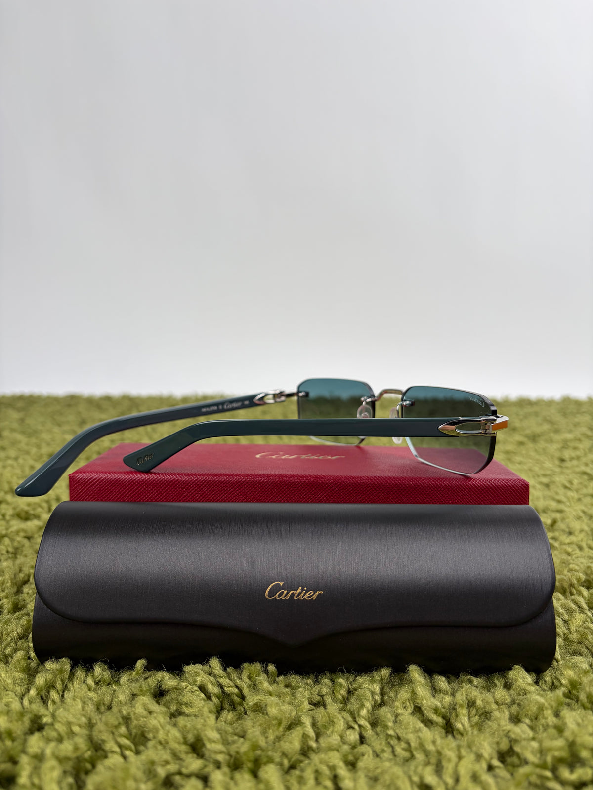 Occhiali da sole Cartier Decor C Verde Acqua