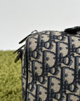 Borsa Christian Dior Lingot 22 in tela Jacquard Oblique Blu Marino