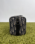 Borsa Christian Dior Lingot 22 in tela Jacquard Oblique Blu Marino