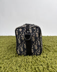 Borsa Christian Dior Lingot 22 in tela Jacquard Oblique Blu Marino