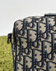 Borsa Christian Dior Lingot 22 in tela Jacquard Oblique Blu Marino