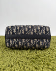 Borsa Christian Dior Lingot 22 in tela Jacquard Oblique Blu Marino