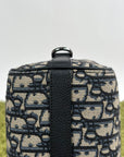Borsa Christian Dior Lingot 22 in tela Jacquard Oblique Blu Marino