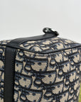 Borsa Christian Dior Lingot 22 in tela Jacquard Oblique Blu Marino