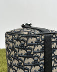 Borsa Christian Dior Lingot 22 in tela Jacquard Oblique Blu Marino