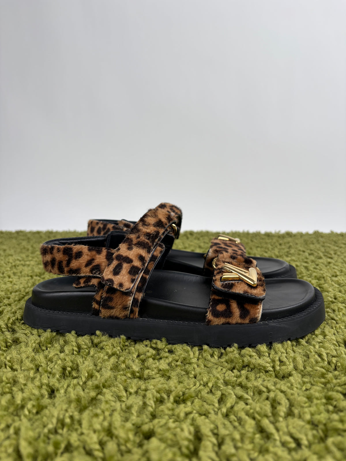 Sandali Louis Vuitton Lv Sunset Monogram Leopard Louis Vuitton 37