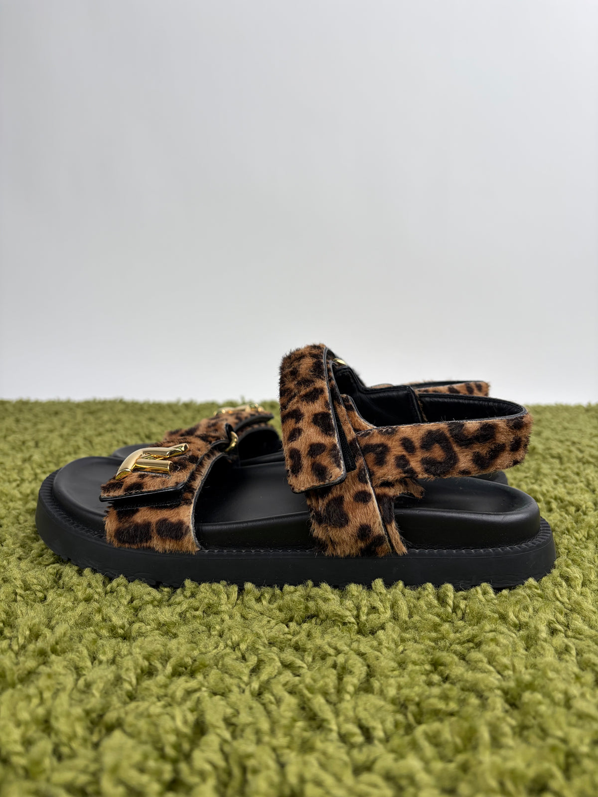 Sandali Louis Vuitton Lv Sunset Monogram Leopard Louis Vuitton 37