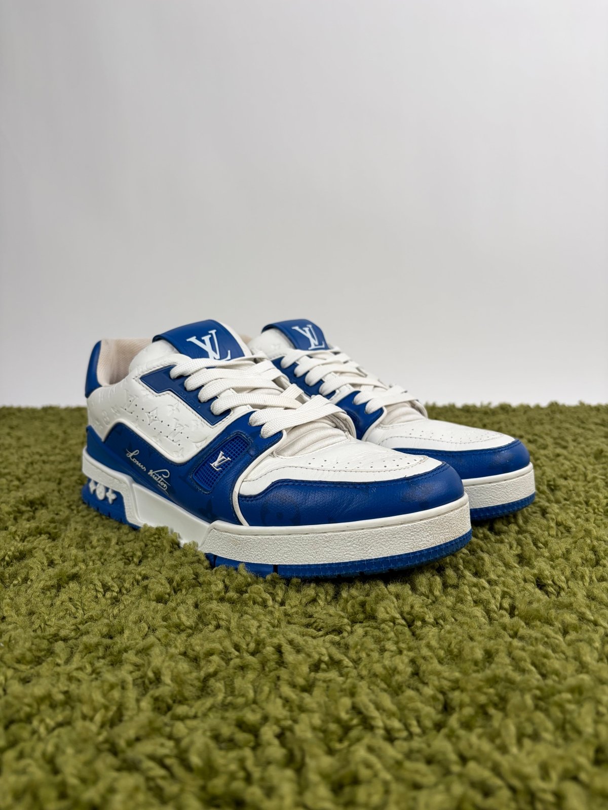 Louis Vuitton Trainer Blu 6.5 - Second Hand Di Fiore