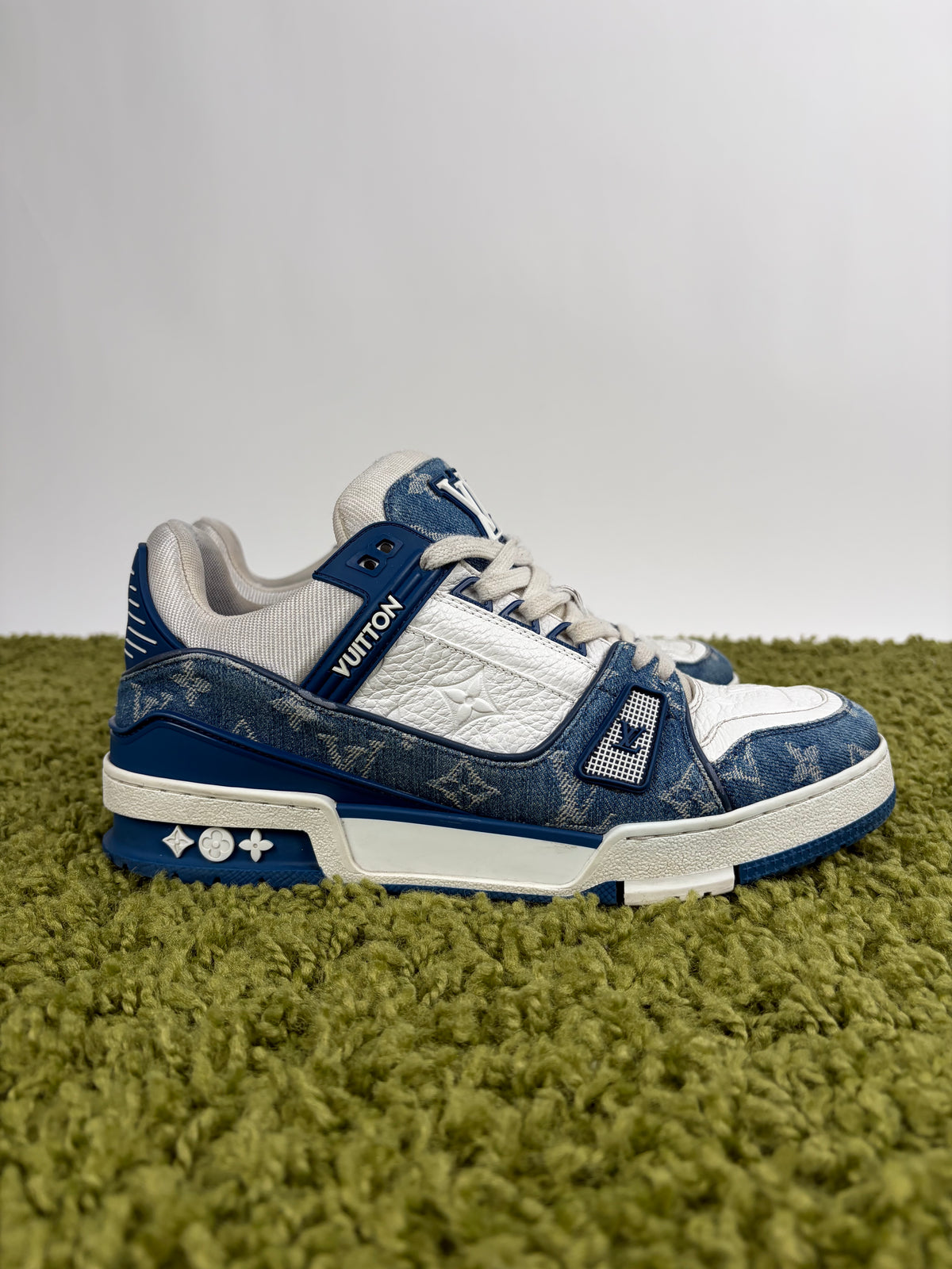 Louis Vuitton Trainer Denim Blu 6