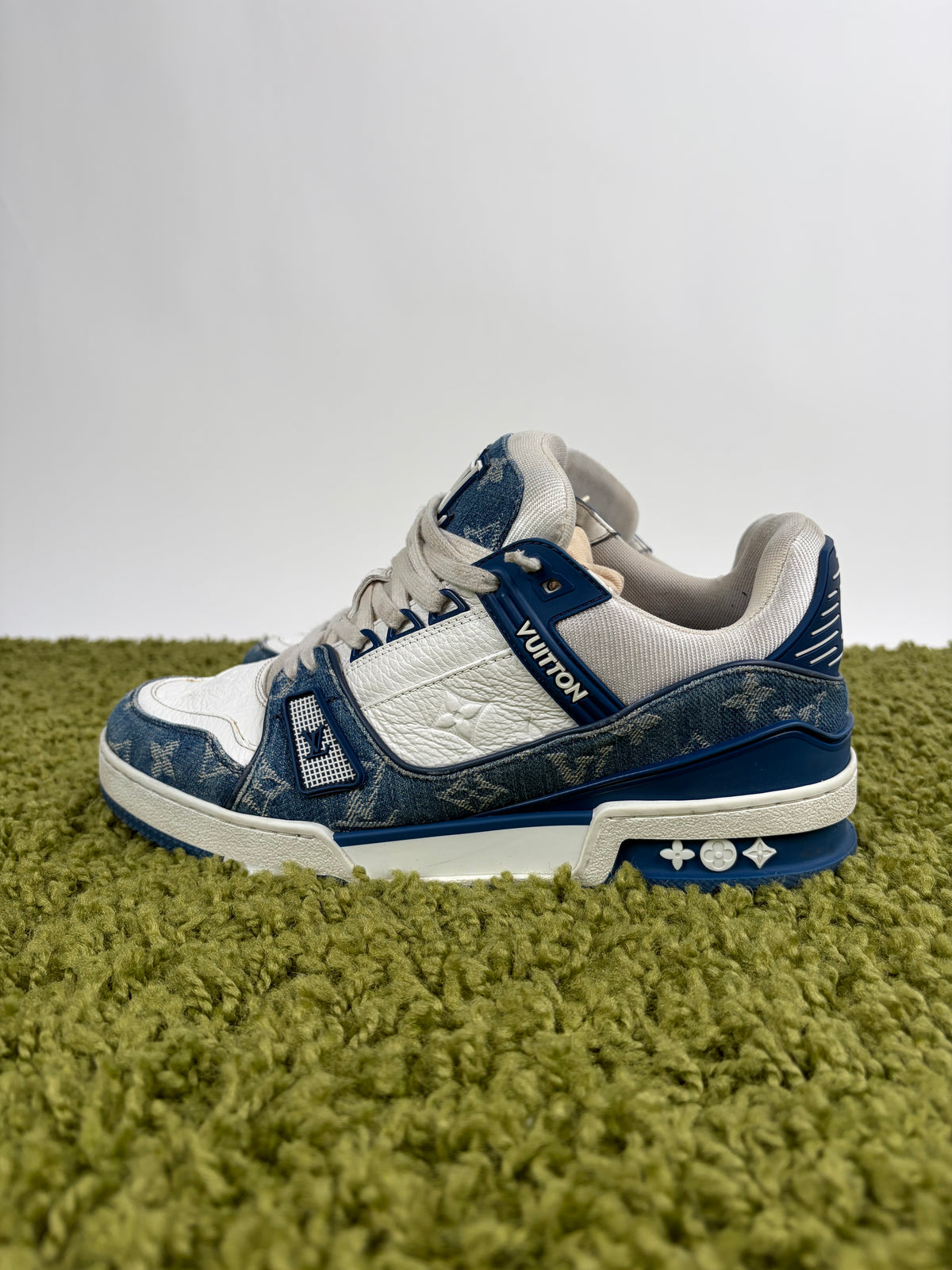 Louis Vuitton Trainer Denim Blu 6