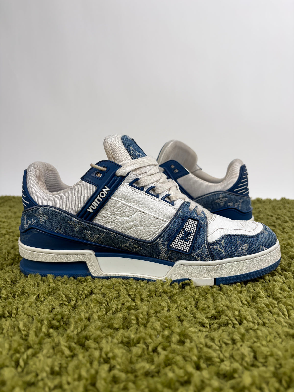 Louis Vuitton Trainer Denim Blu 6