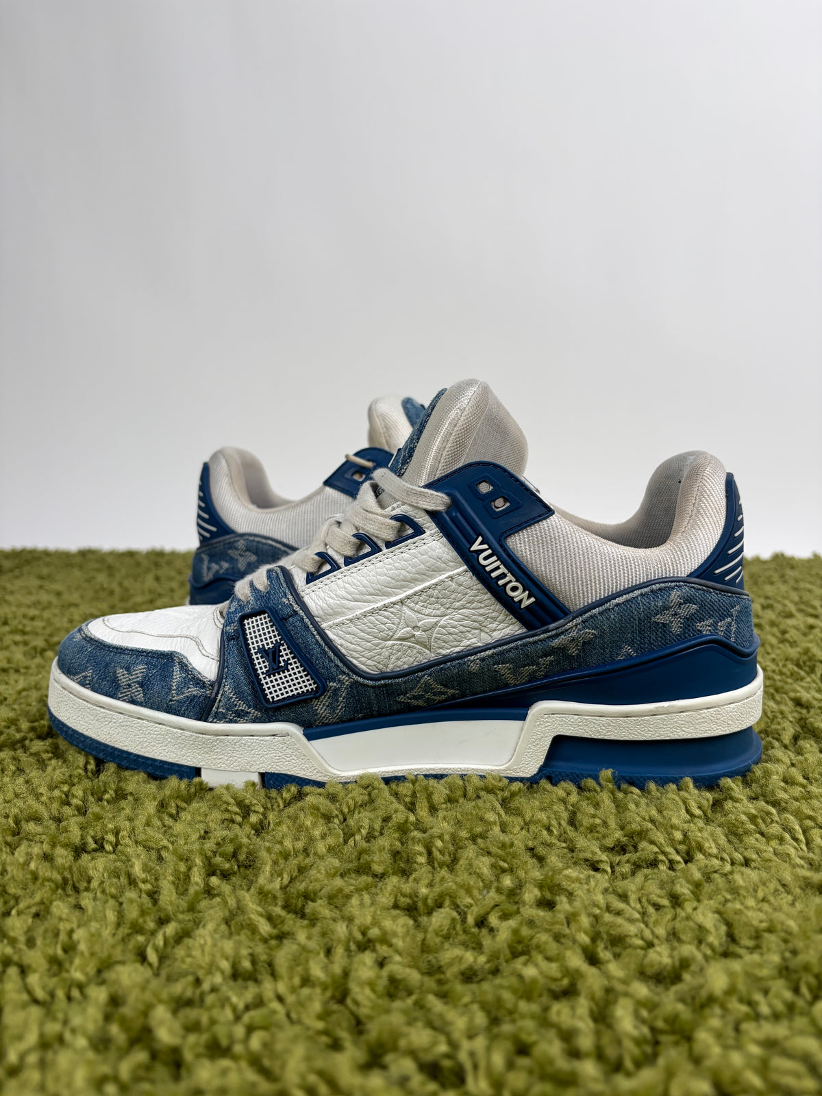 Louis Vuitton Trainer Denim Blu 6