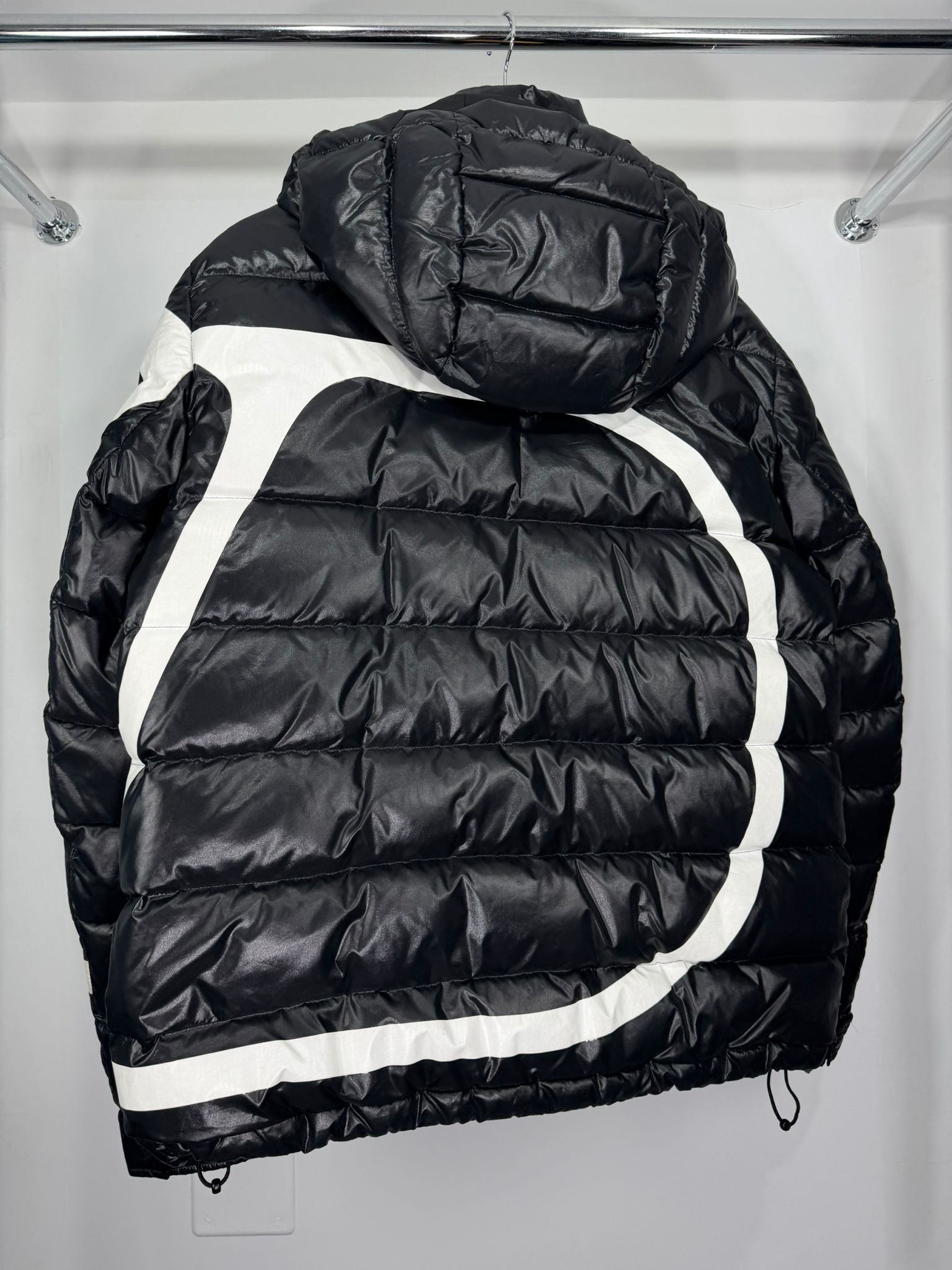 giubbotto Valentino 52=XL nero e bianco