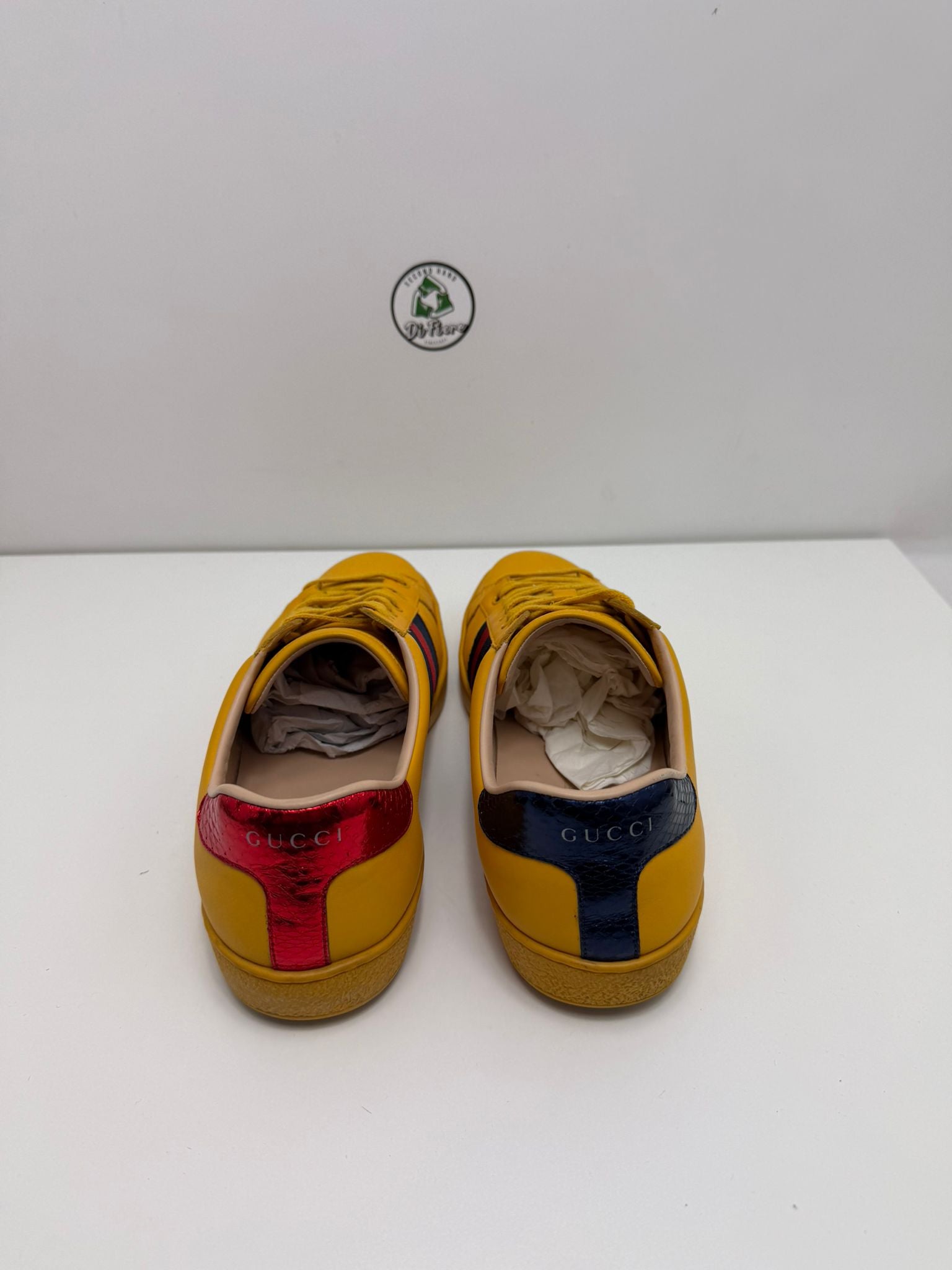 Gucci ace Size 8.5=42.5 gialla rossa e blu