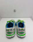Balenciaga track 42 bianca verde e blu