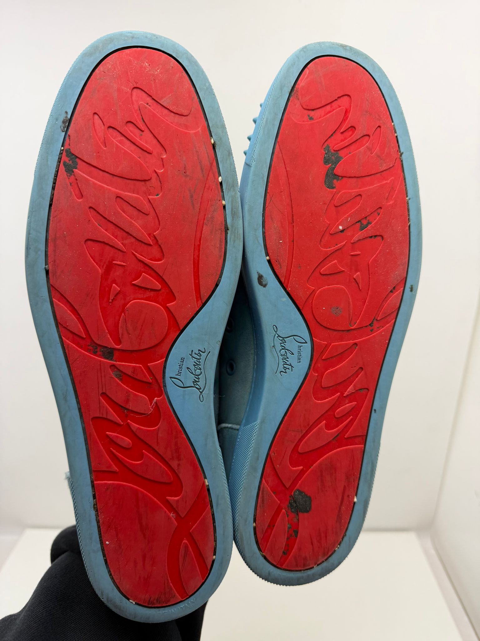 Christian Louboutin 45 basse azzurre