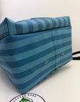 Zaino Louis Vuitton discovery damier stripes city azzurro