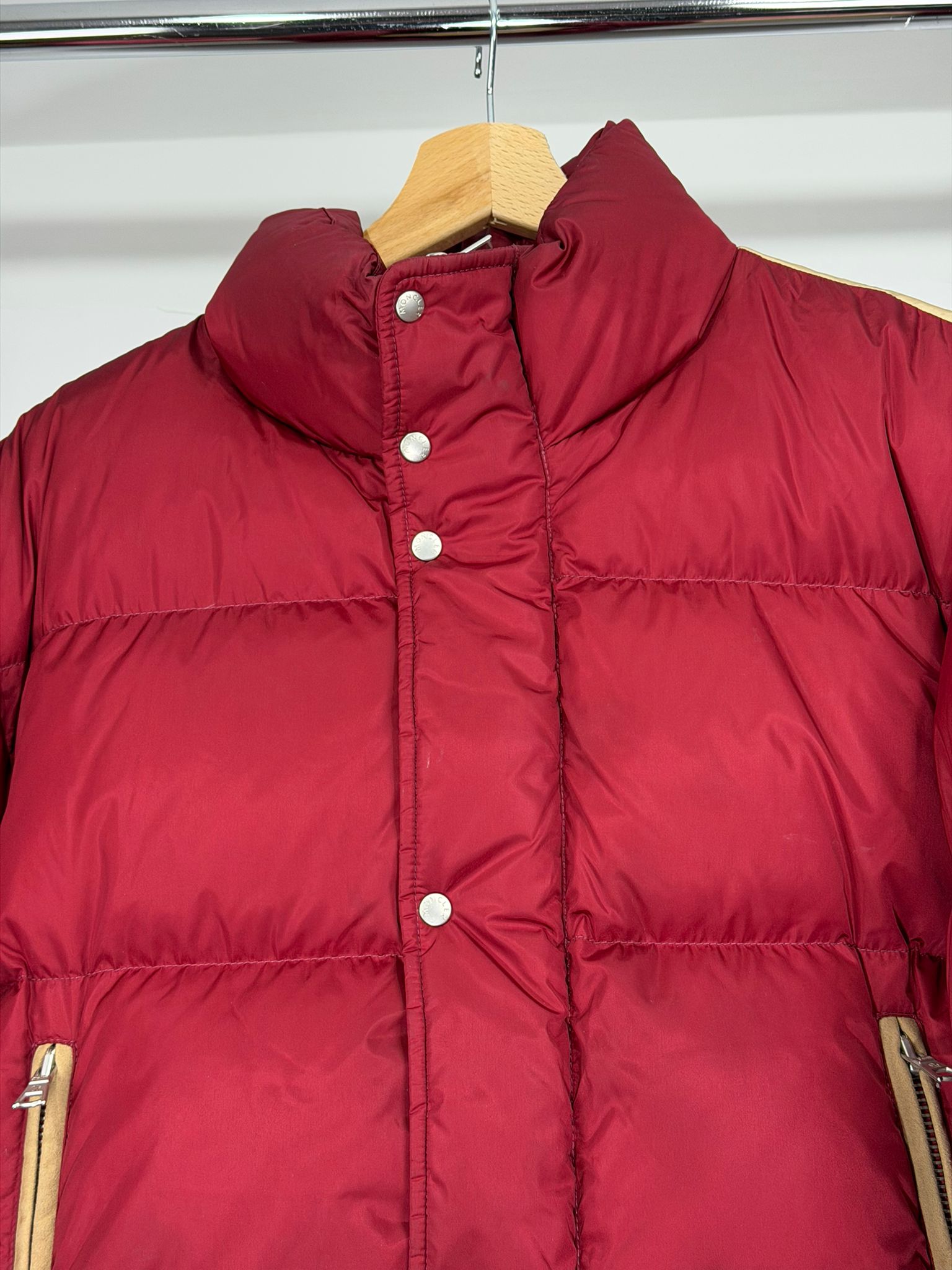 giubbotto Moncler X Palm angels Size 0=XS rosso rosa e marrone