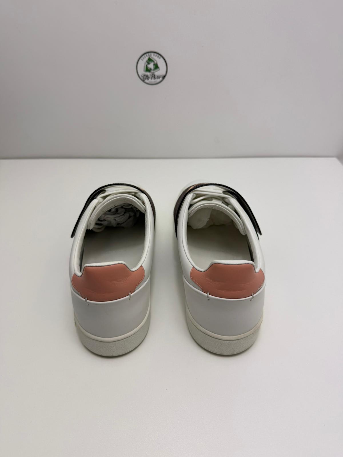 Louis Vuitton trainer size 40 bianca e marrone