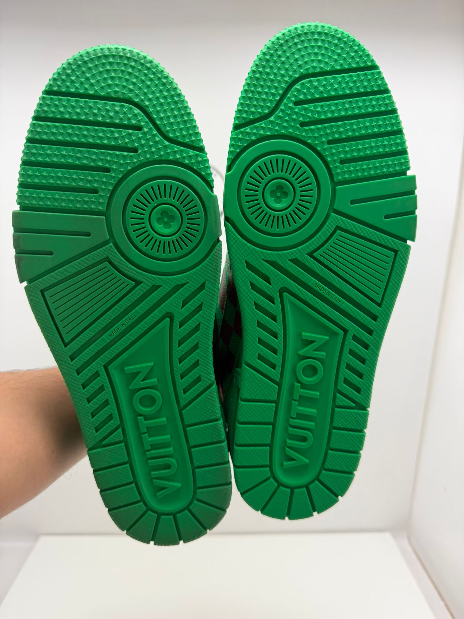 Louis Vuitton trainer 41 e 42 verde e marrone