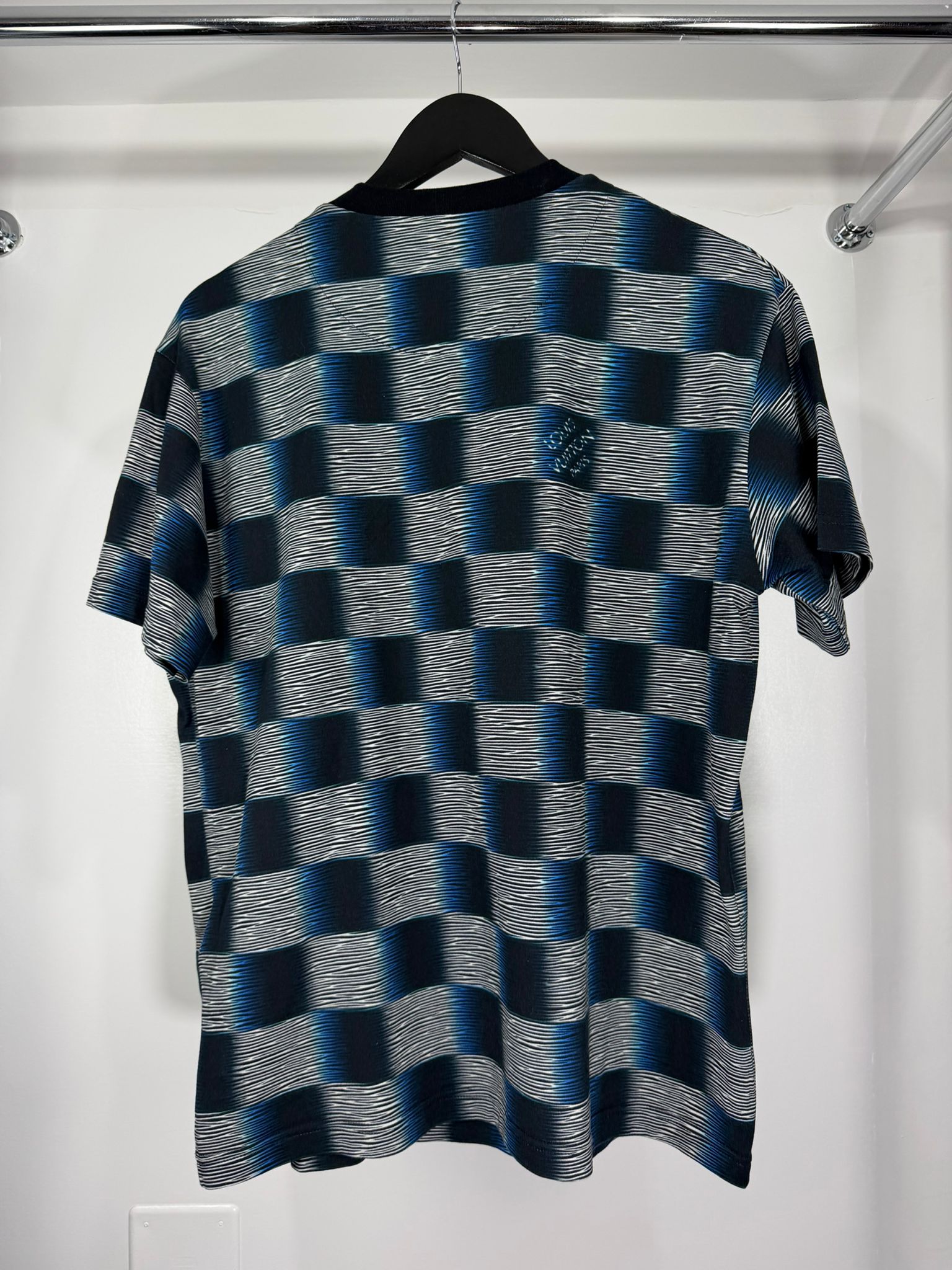 T-shirt Louis Vuitton Size M blu nera e bianca