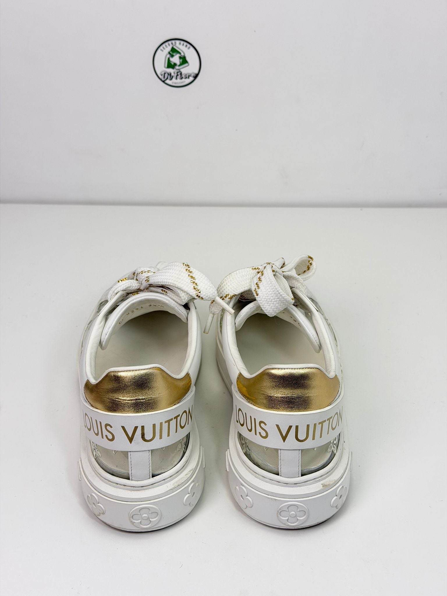 Louis Vuitton con calzino Size 38.5 bianca e oro