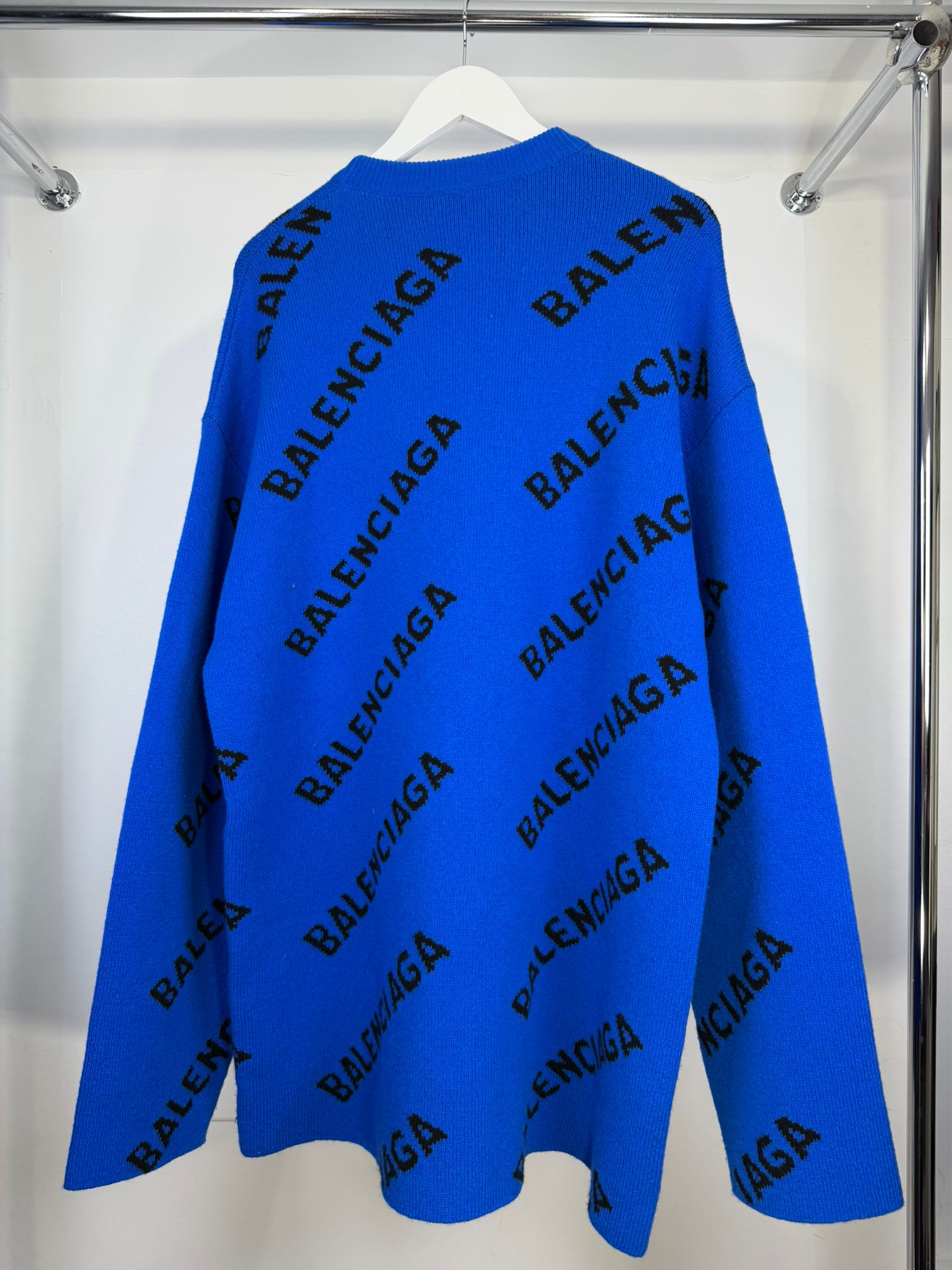 maglione Balenciaga Size M veste over blu e nero