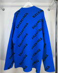 maglione Balenciaga Size M veste over blu e nero