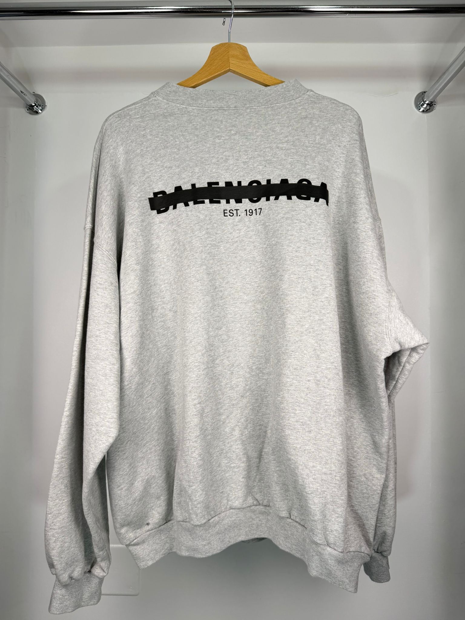 felpa Balenciaga Size 2=S veste over grigia e nera