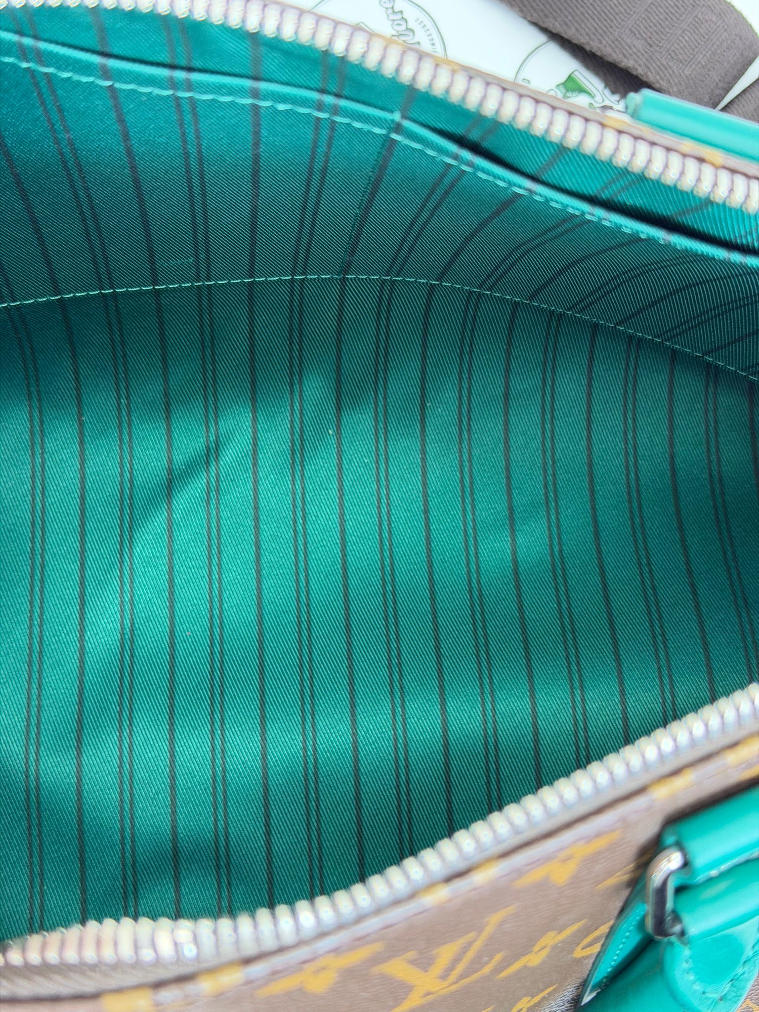 borsa Louis Vuitton Bandoulier 35 marrone e verde