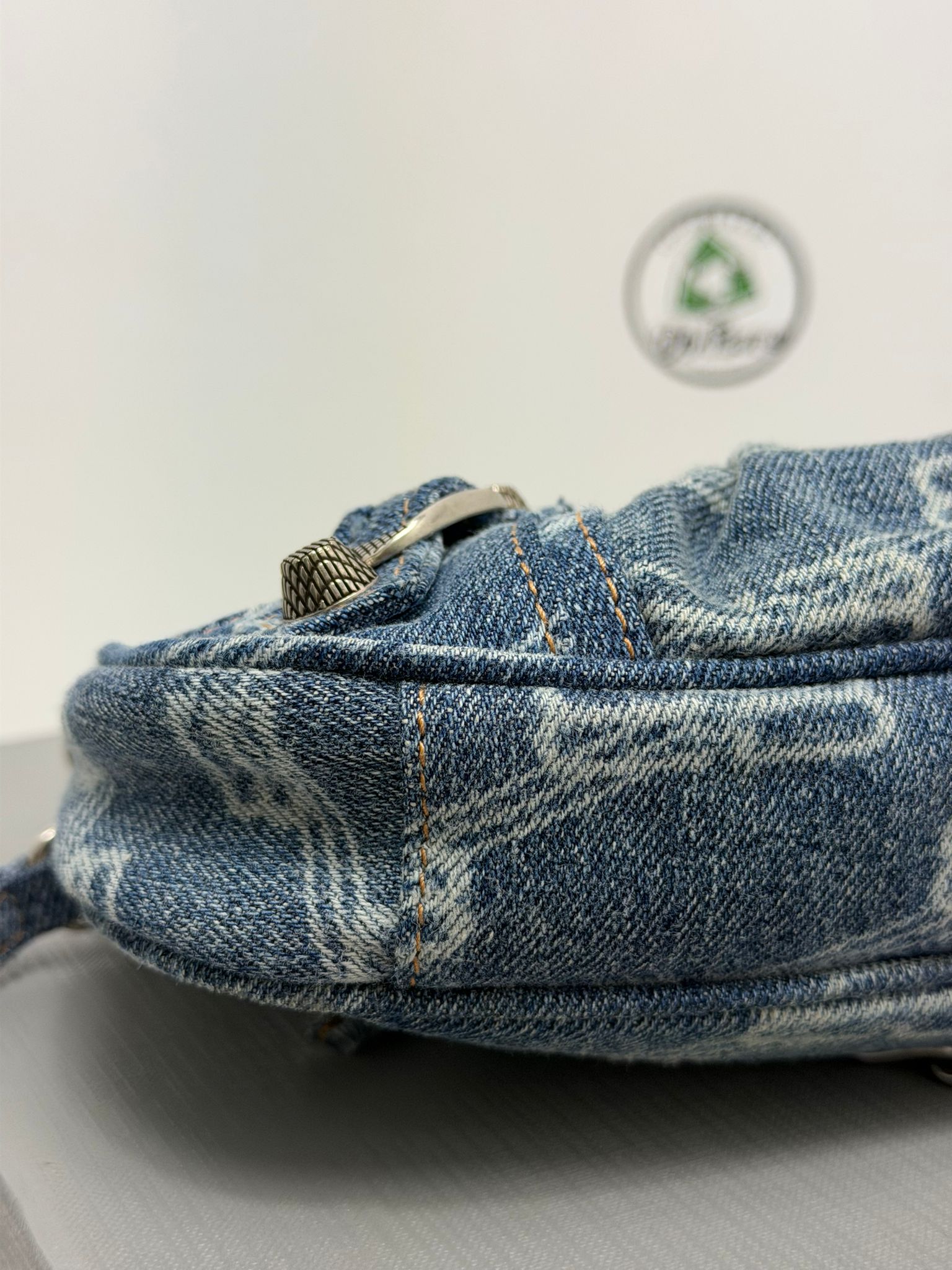 balenciaga le cagole mini BB denim blu