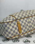 Louis Vuitton galliera bianca in cavavas damier