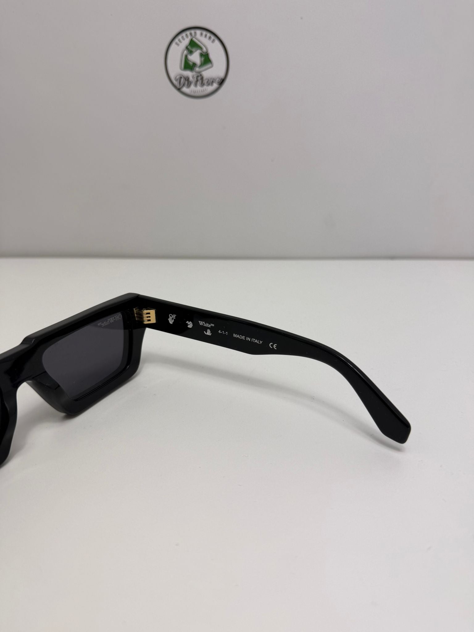 Occhiali off white neri