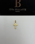 Croce ciondolo oro e diamanti